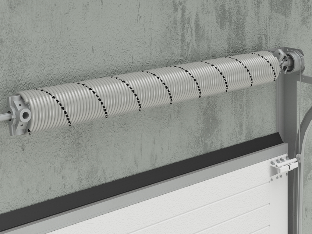 平衡扭簧及軸部分 美高電動(dòng)提升門看得見的好品質(zhì)插圖